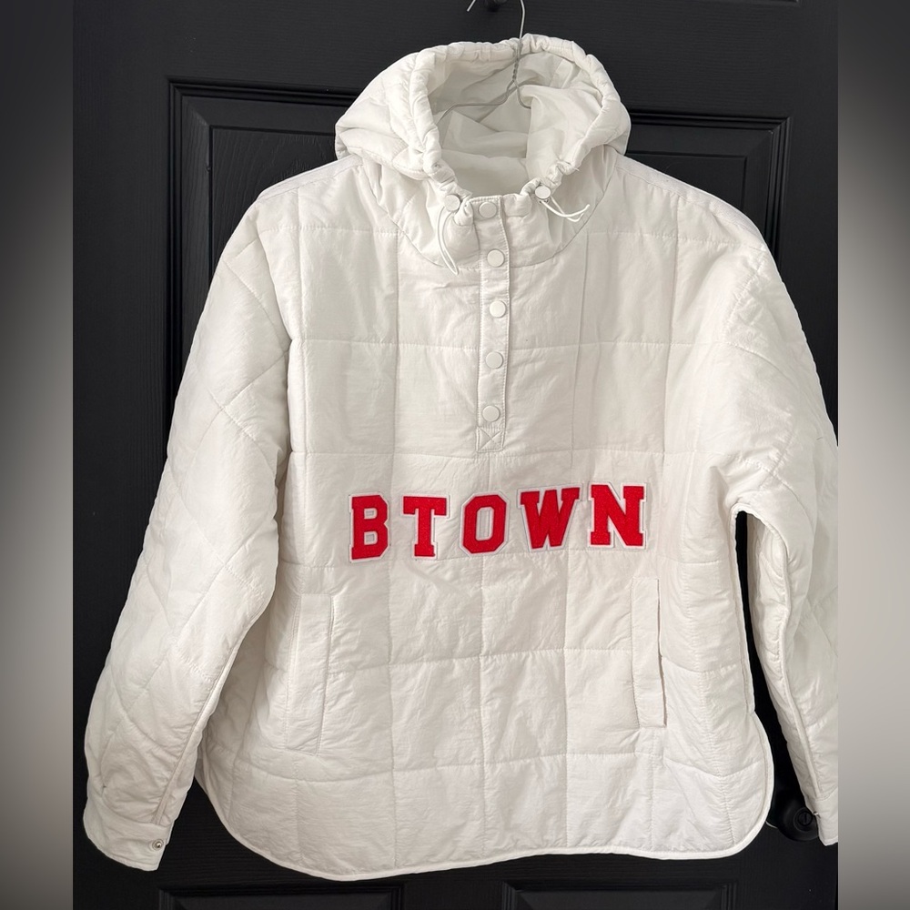 •CUSTOM• IU Bloomington Women's Pullover Lightweight Puffer Jacket!